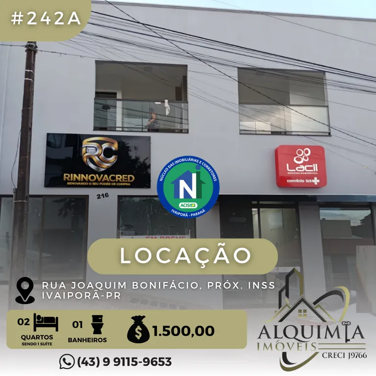 Apartamento para alugar no Centro de Ivaiporã
