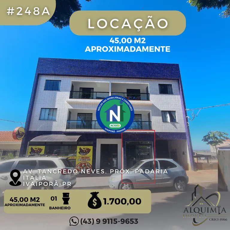 Sala comercial para alugar na Avenida Tancredo Neves